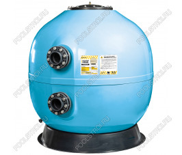 Фильтр AquaViva MS1400 (77м³/ч, 1400 мм, 2340 кг, 110 мм, 2,5Бар,1м засыпка) + люк д/выгрузки и см/окно