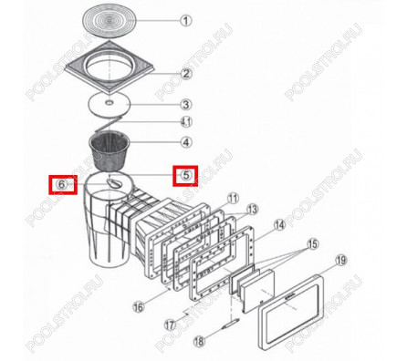 Вращающаяся крышка Kripsol SKSL RSK070.A/ R1230070.0/RSKI0056.00R